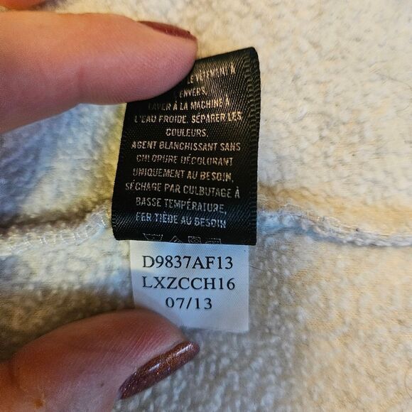 AeroPostale Women’s Small White Fleece Zip-Up Sweatshirt – Cozy Everyday Layer - Picture 4 of 7